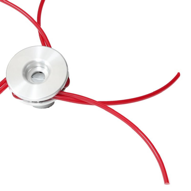 Amica brush cutter head with red nylon line. Replacement head for brushcutters.
